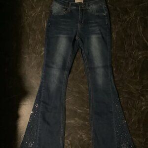 Bedazzled high waisted jeans